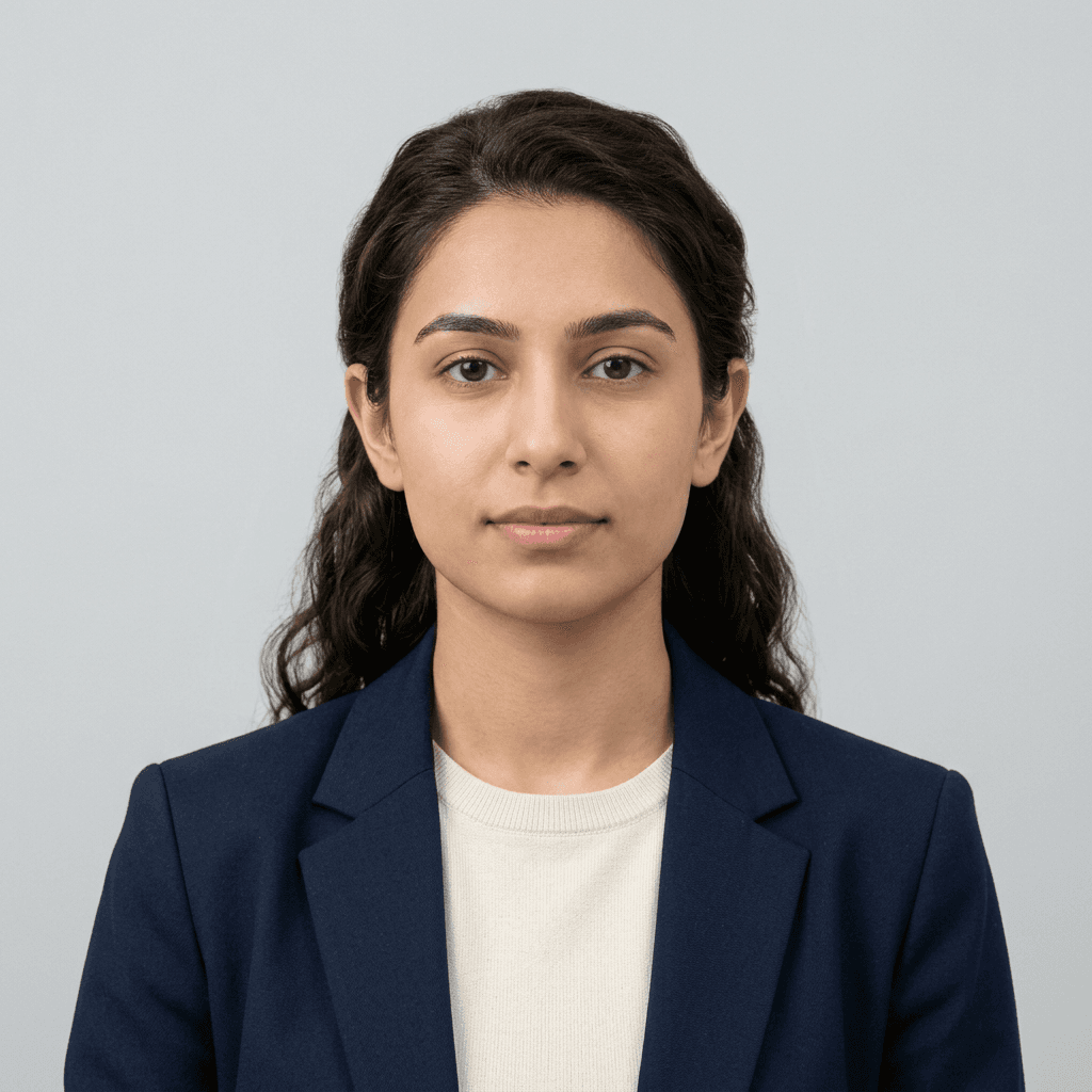 UK Student Visa Photo Compliance Example